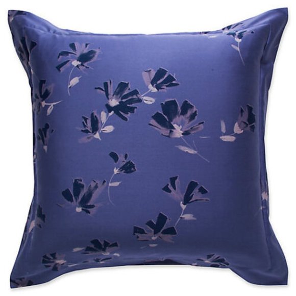 TWO FRETTE SANREMO EURO SIZE SHAMS NEW SET OF 2  SHAMS COLOR SAPPHIRE BNWT - Picture 3 of 3